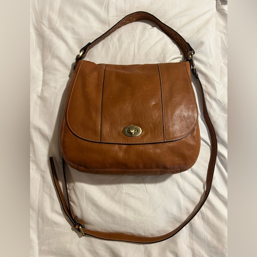 Brown Learher Crossbody/Satchel